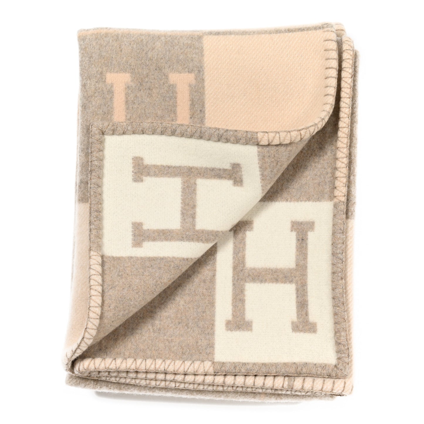 Wool Cashmere Avalon III Blanket Coco Camomille