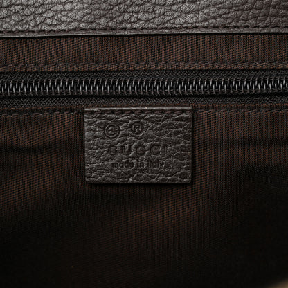 Gucci Monogram Flap Messenger Bag Beige Dark Brown 6 of 13