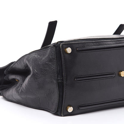 Saint Laurent Calfskin Canvas Medium Muse Two Black 8 of 22