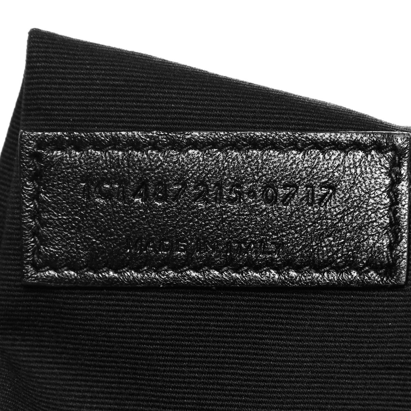 Calfskin Y Quilted Monogram Large Loulou Chain Satchel Black