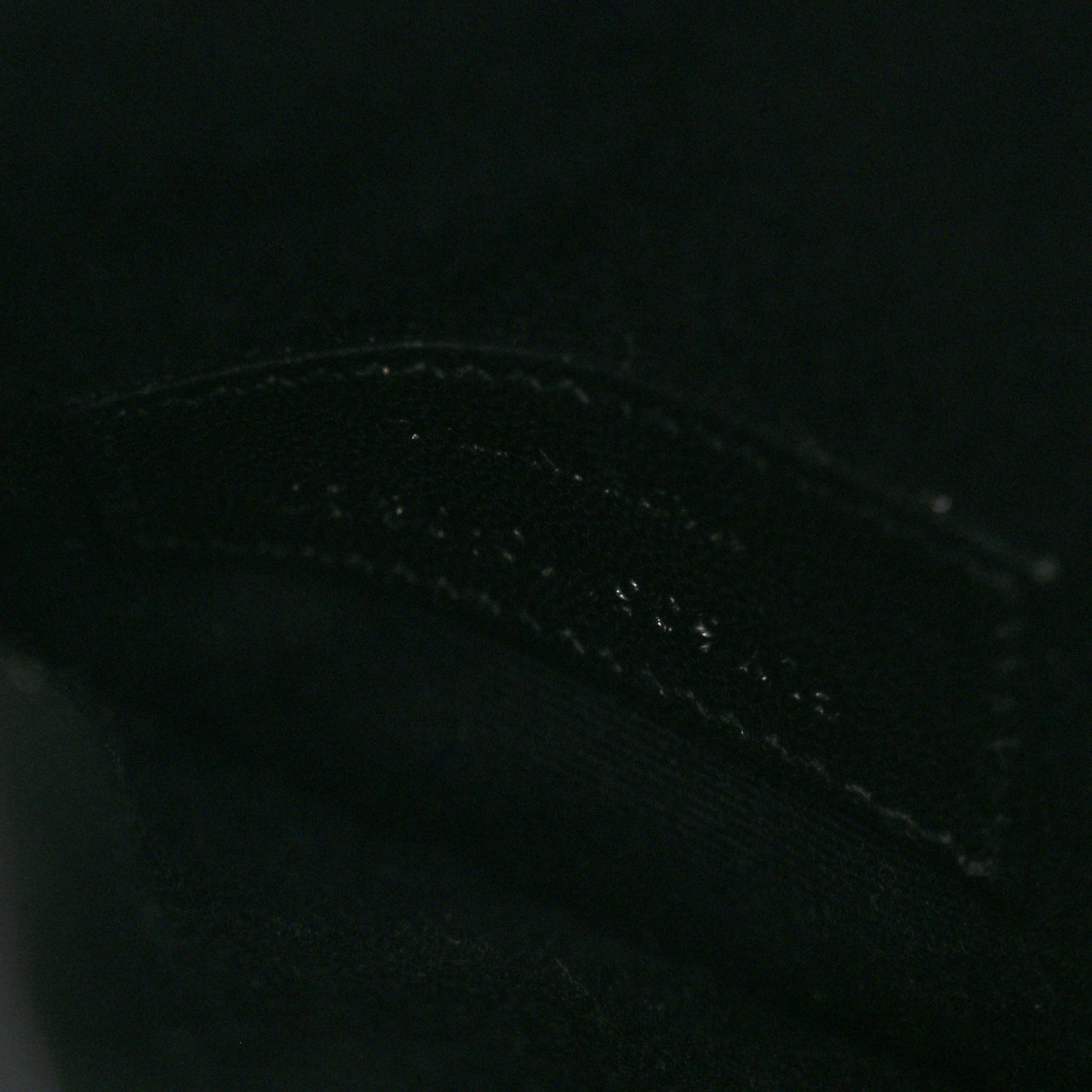 Smooth Shiny Calfskin Monogram Uptown Baby Pouch Black