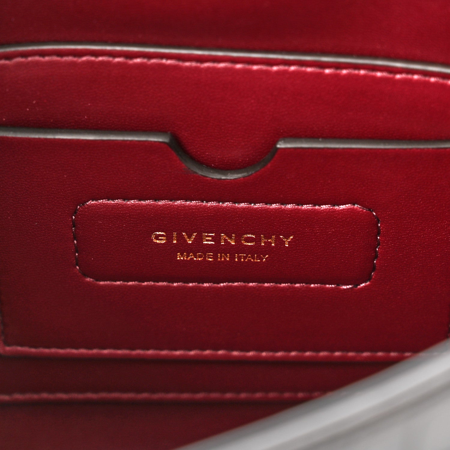 Givenchy Calfskin Crocodile Embossed Medium Eden Storm Grey 6 of 9