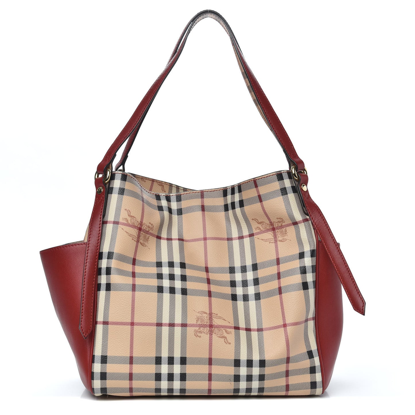 Haymarket Check Small Canterbury Tote Military Red