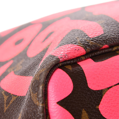 Louis Vuitton Monogram Graffiti Neverfull GM Fuchsia 15 of 17