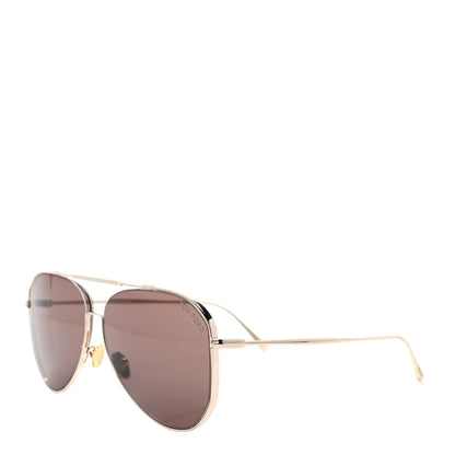 Tom Ford Metal Charles-02 Aviator Sunglasses TF853 Gold 1 of 10