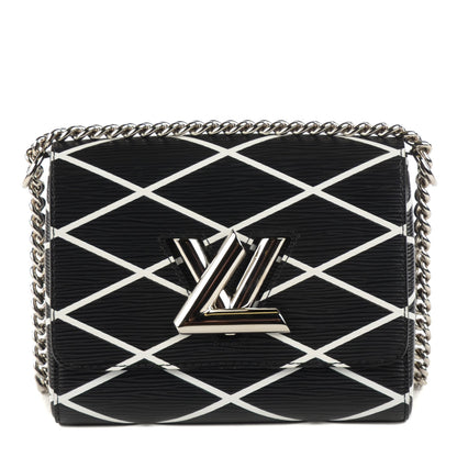 Louis Vuitton Epi Malletage Twist Shoulder Bag PM Black 1 of 8