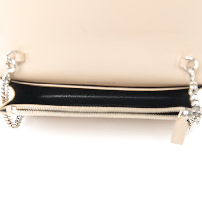 Saint Laurent Smooth Calfskin Classic Monogram Kate Tassel Chain Wallet Light Natural 4 of 10