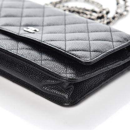 Chanel Caviar Quilted Wallet On Chain WOC Black 10 of 12