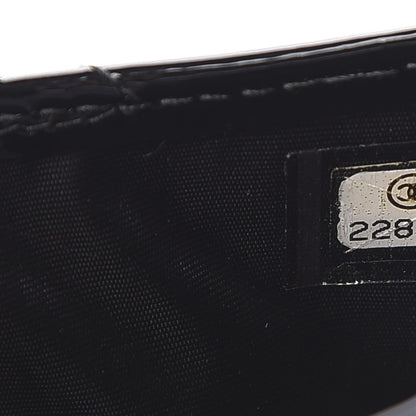 Chanel Patent Calfskin Quilted Card Holder Black 8 of 9