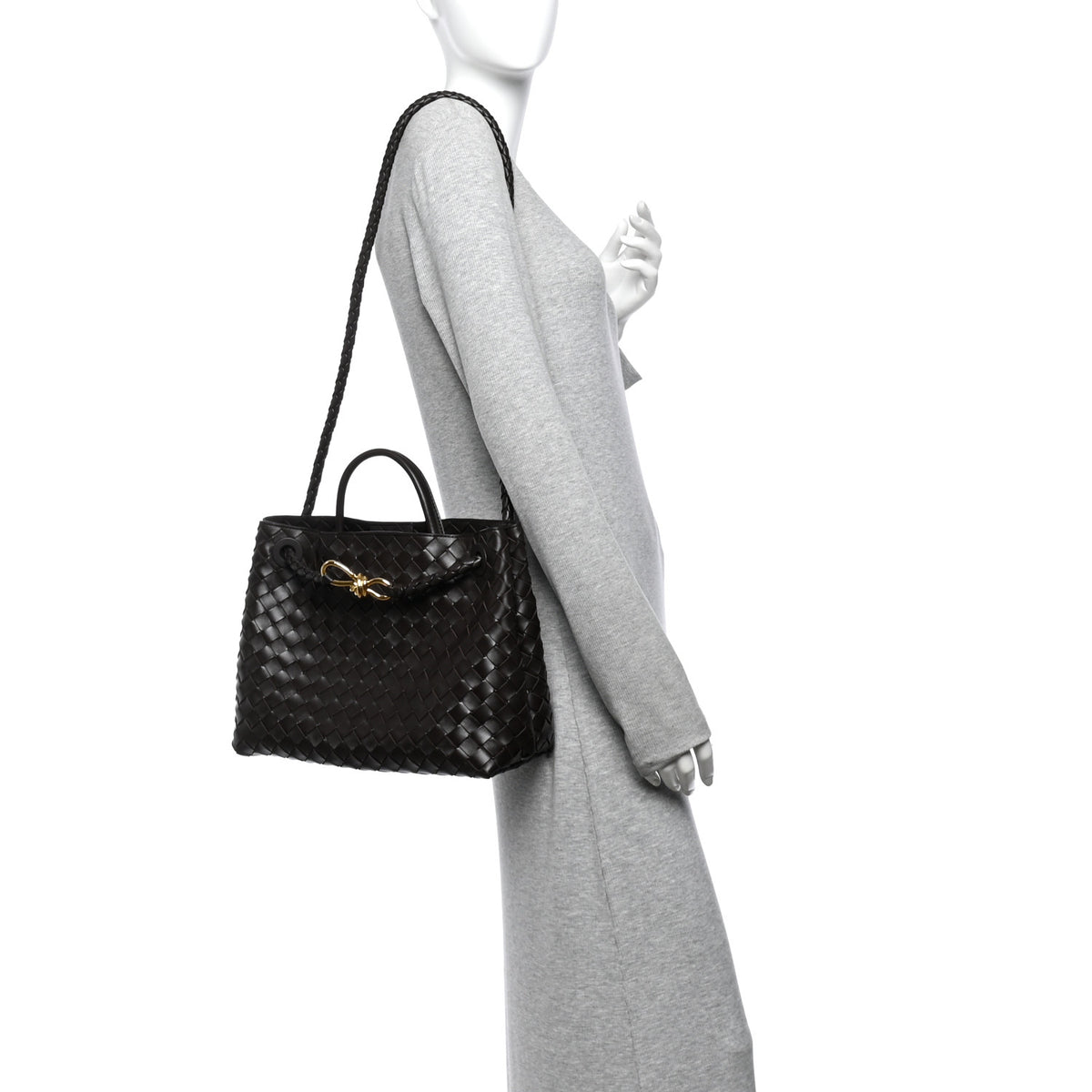 Bottega Veneta Nappa Intrecciato Medium Andiamo Shoulder Bag Fondant 2 of 9
