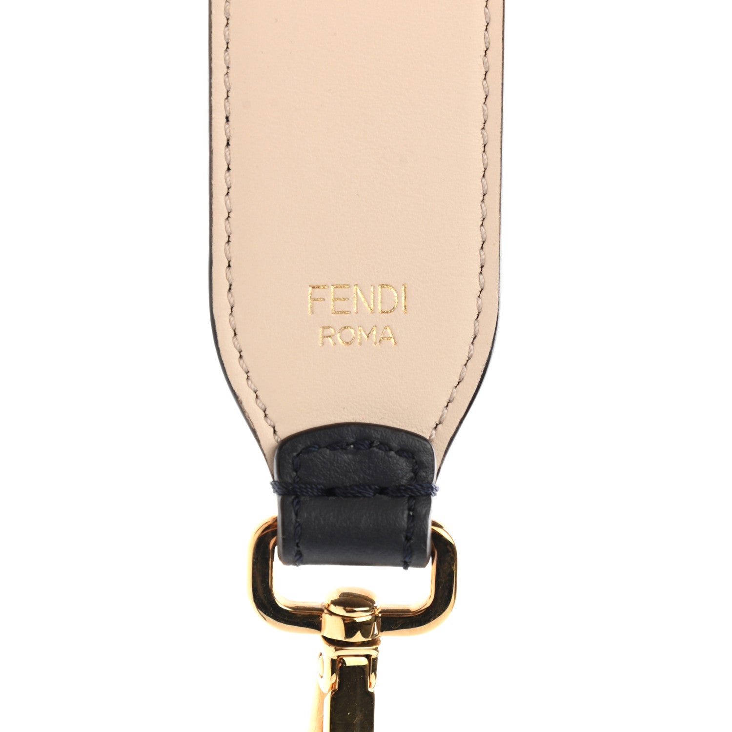 Fendi Vitello Century Nappa Lace Up Bow Strap You Blue Notte Plaster 4 of 6