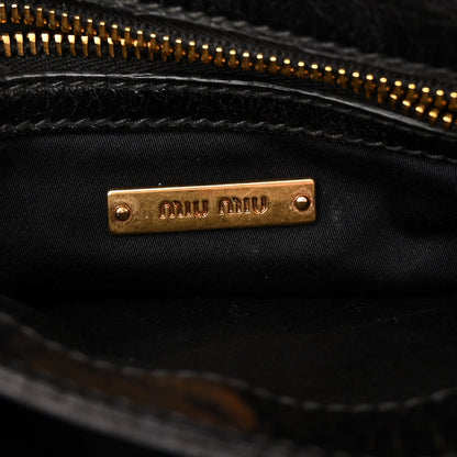 Miu Miu Paillettes Sequined Mini East West Satchel Argento 6 of 9