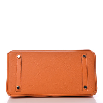 Hermes Epsom Birkin 30 Orange 7 of 35
