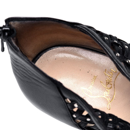 Christian Louboutin Kid Kasha 150 Booties 41 Black Silver 8 of 8