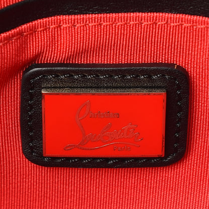 Christian Louboutin Calfskin Rougissime Flap Crossbody Clutch Black 7 of 10