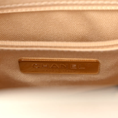 Chanel Grained Calfskin Stitched Small Drawstring Bag White 6 of 13