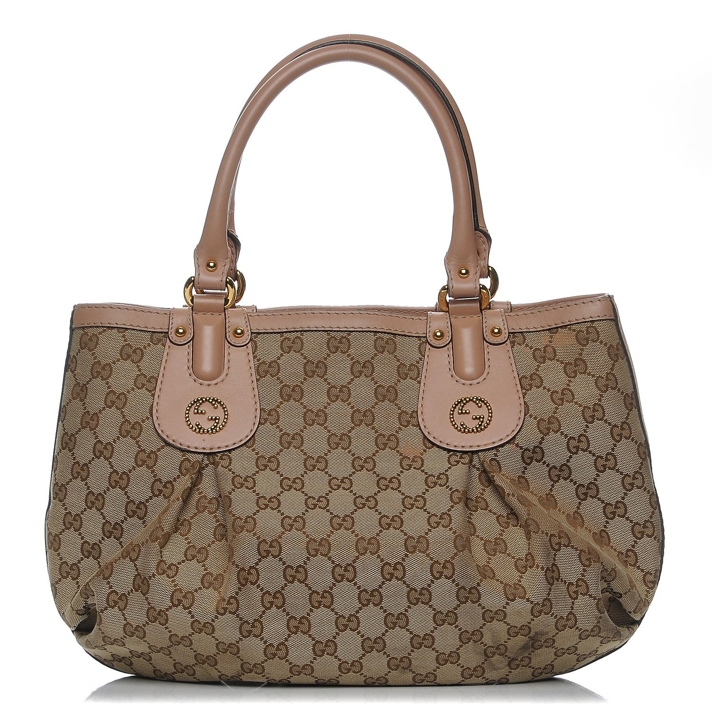 Monogram Medium Scarlett Studded Tote Pink