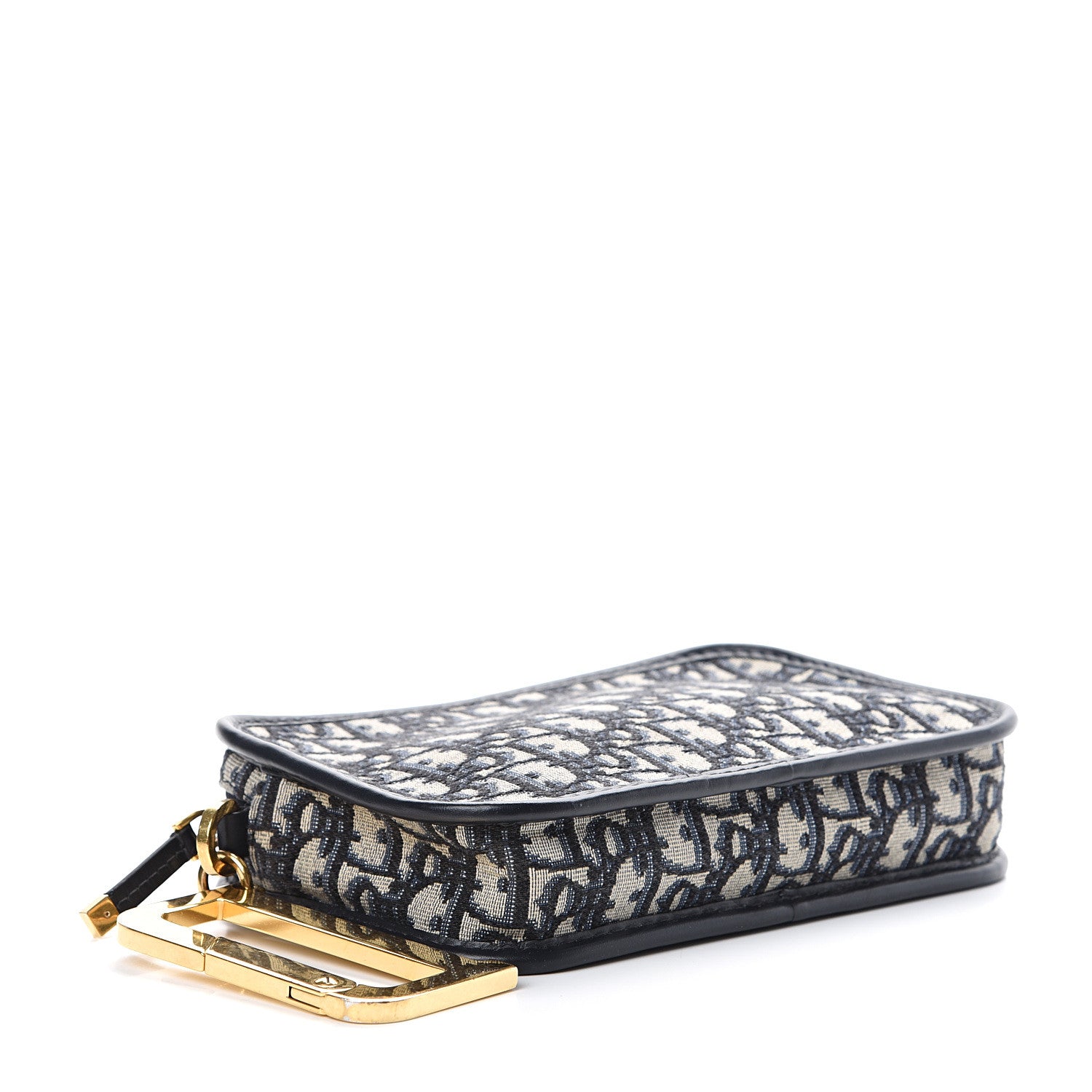 Christian Dior Oblique Diorquake Clutch Blue 3 of 7