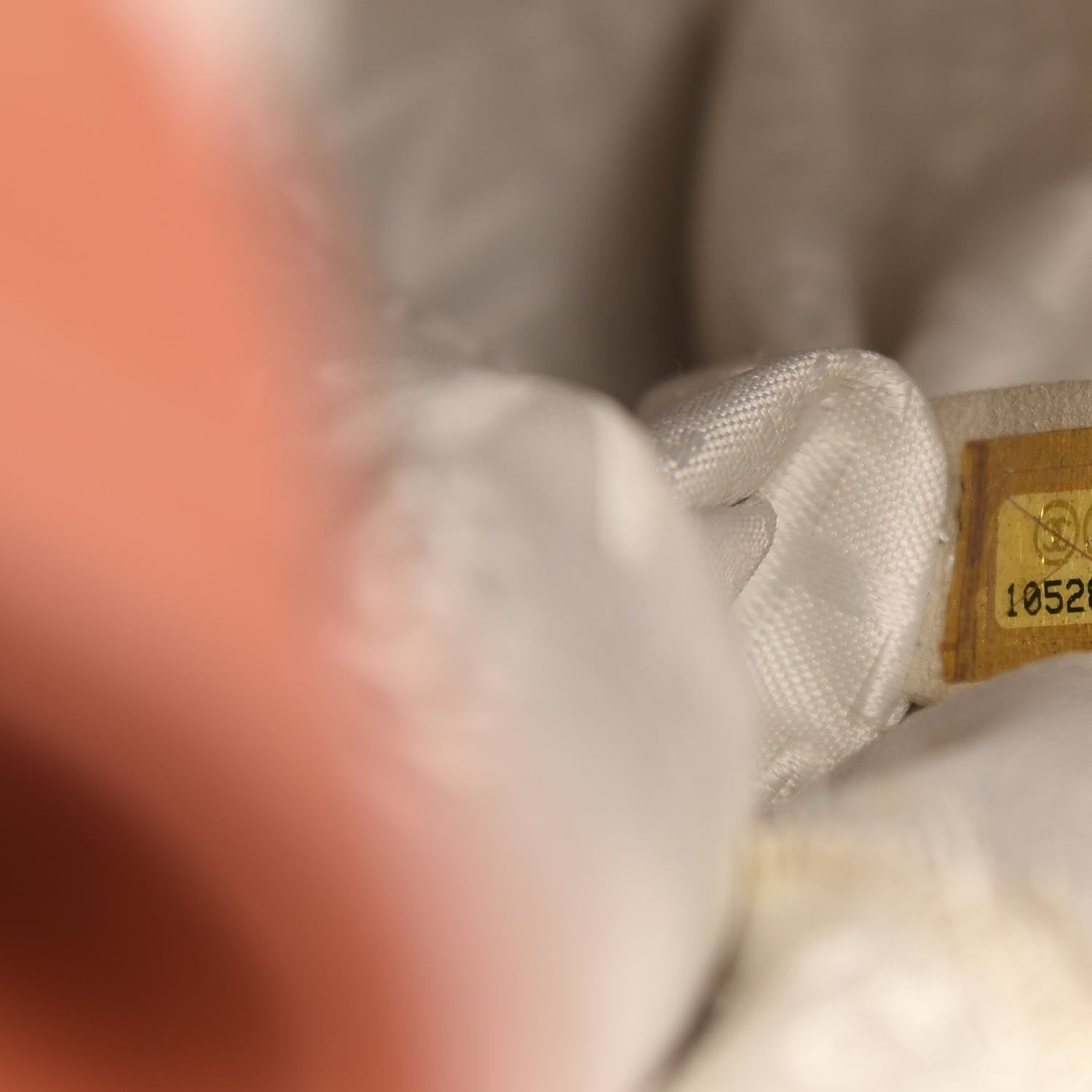 Chanel Lambskin Contrast Stitch Large Drawstring Tote Coral 11 of 14