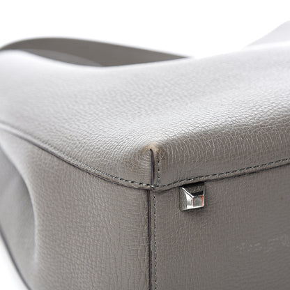 MCM Grained Calfskin Sarah Medium Visetos Hobo Grey 8 of 12