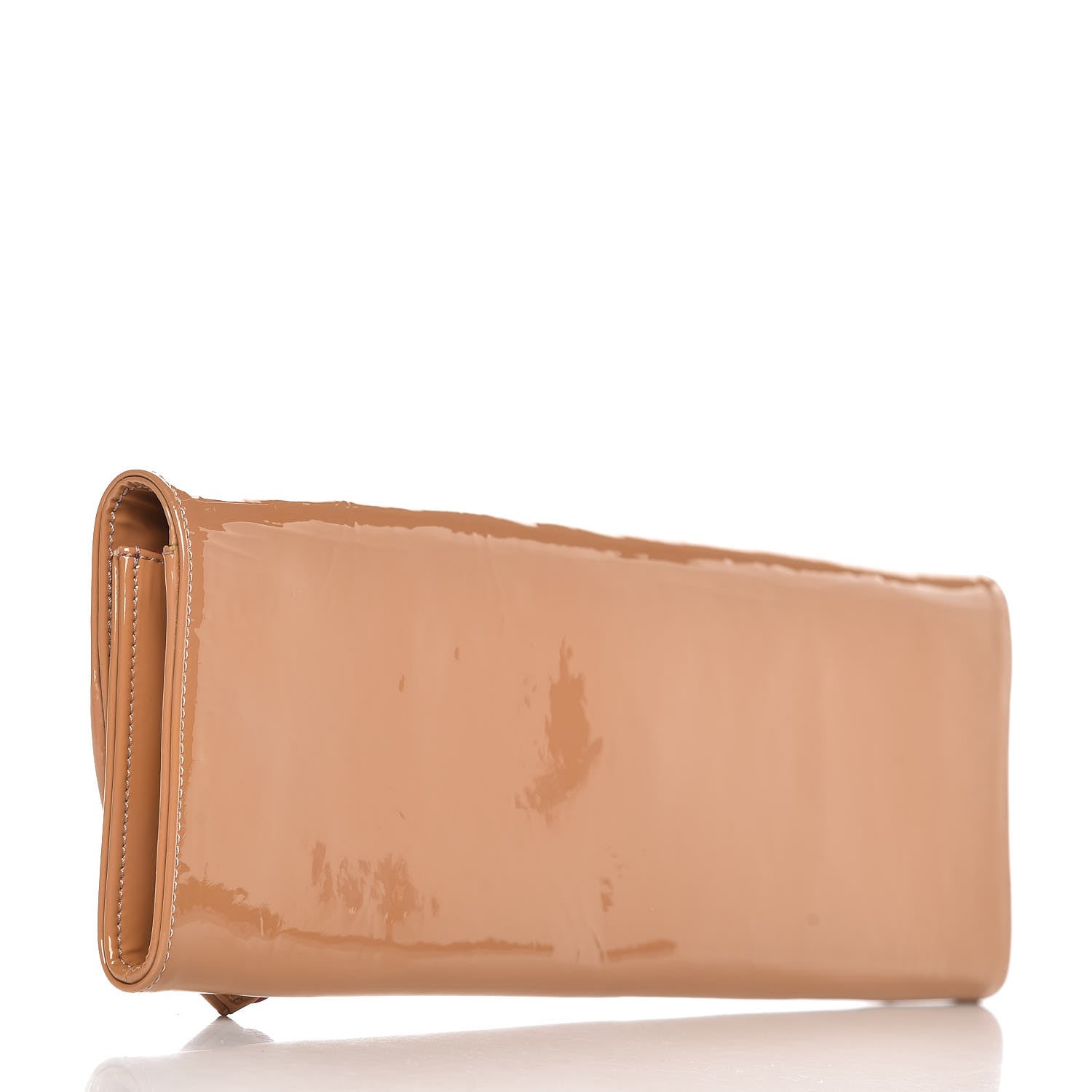 Christian Louboutin Patent Pigalle Clutch Nude 3 of 7