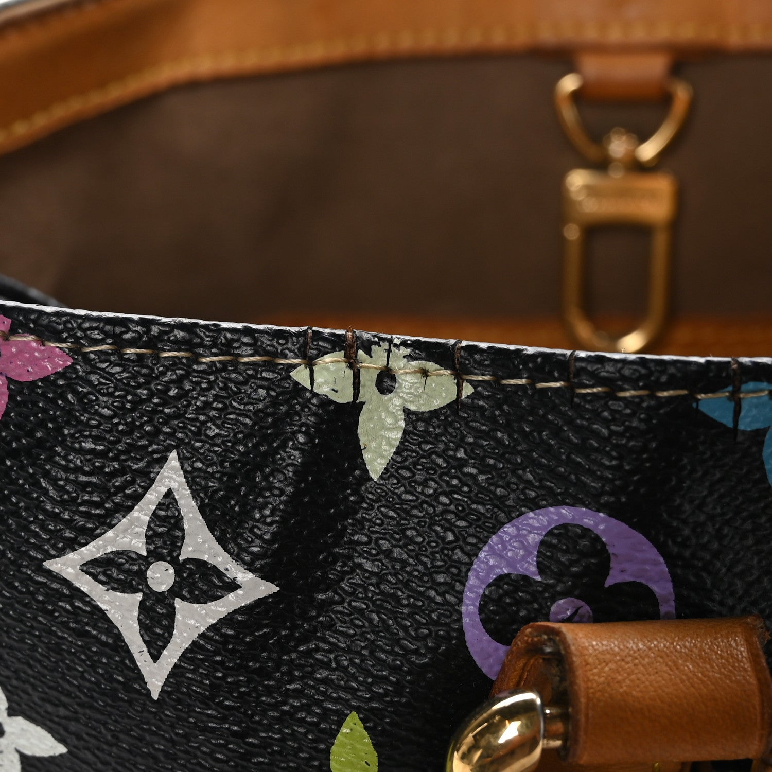 Louis Vuitton Monogram Multicolor Aurelia MM Black 13 of 14