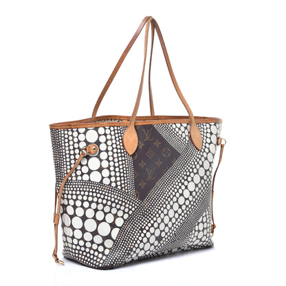 Louis Vuitton Monogram Kusama Waves Neverfull MM White 3 of 8