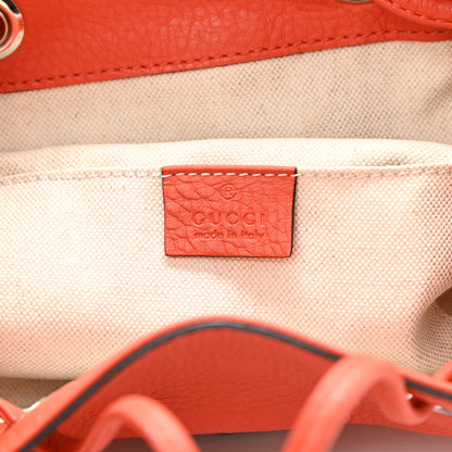 Gucci Cellarius Calfskin Medium Bamboo Backpack New Dark Orange 6 of 10