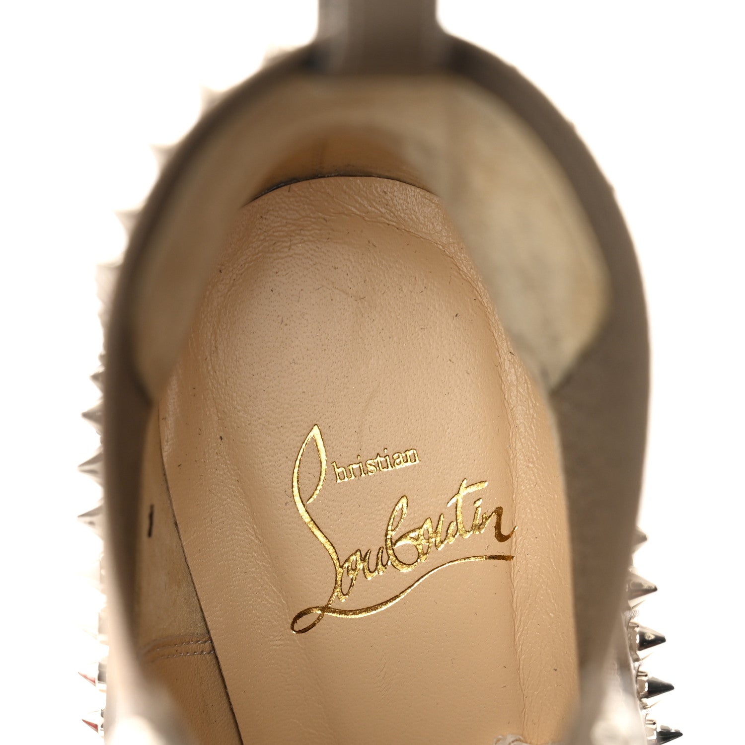 Christian Louboutin Calfskin Out Line Spike Lug 70 Boots 36 Silex 7 of 8