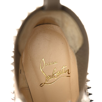 Christian Louboutin Calfskin Out Line Spike Lug 70 Boots 36 Silex 7 of 8