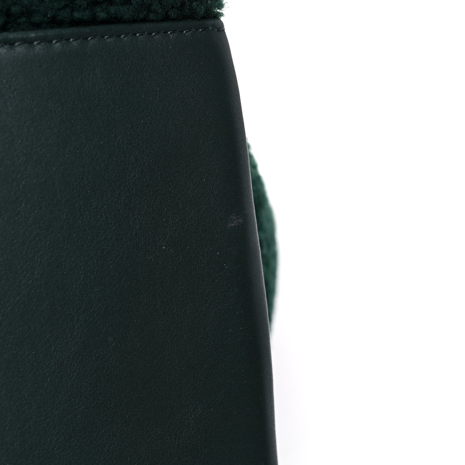 Chanel Shearling Large Deauville Tote Green 11 of 12