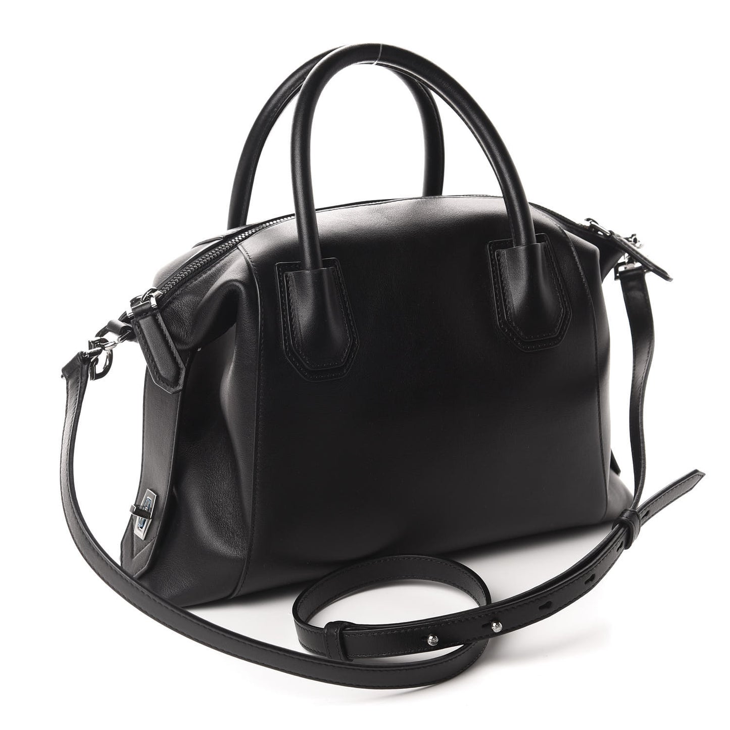 Smooth Calfskin Small Soft Antigona Black