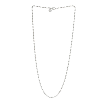 Tiffany Sterling Silver 1.2mm Bead Chain Necklace 20" 3 of 4