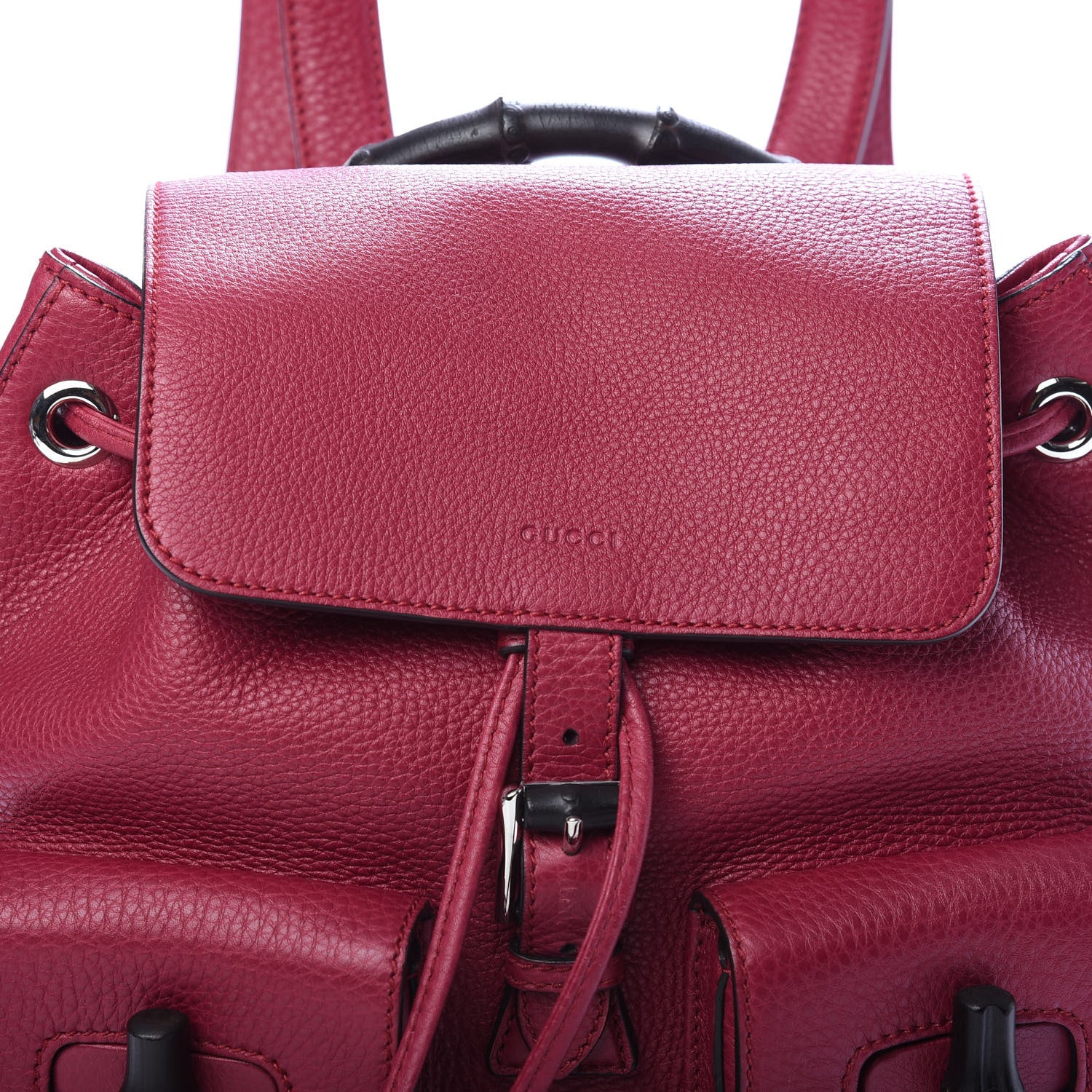 Gucci Cellarius Calfskin Medium Bamboo Backpack Petunia 8 of 8