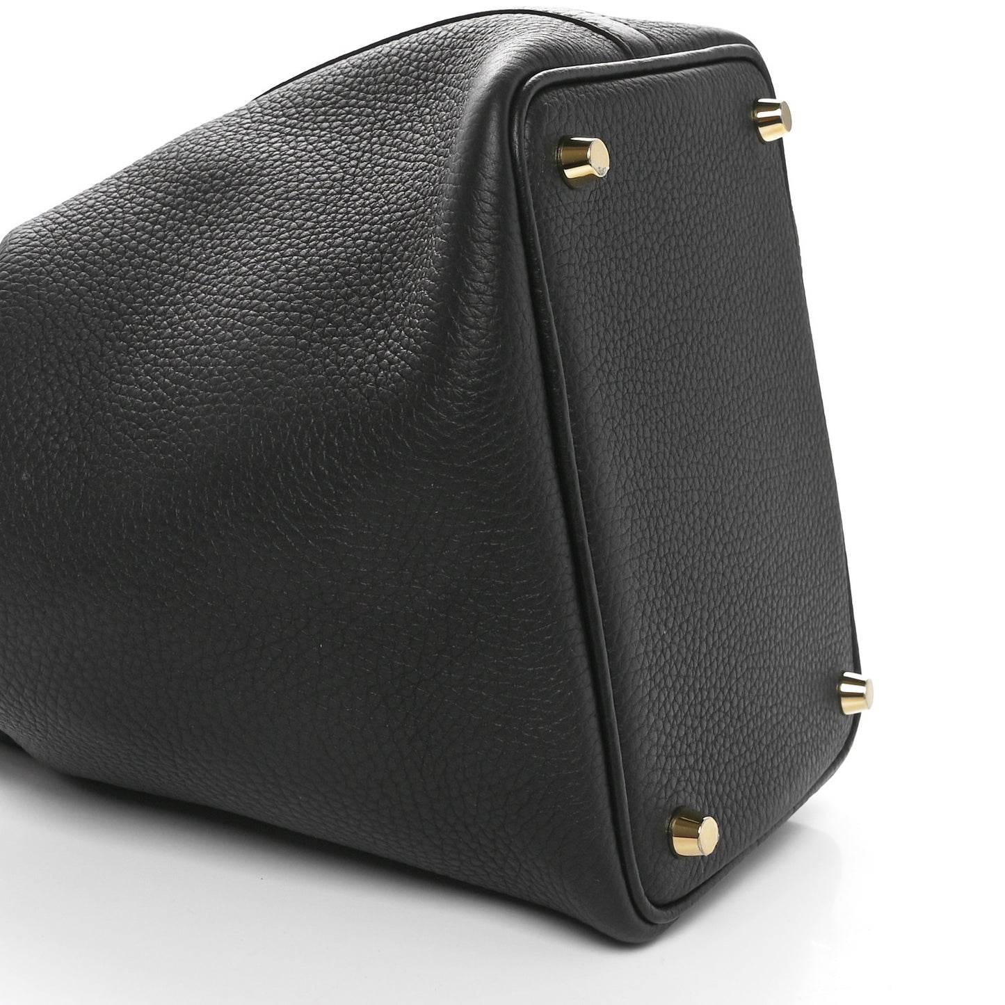 Taurillon Clemence Matte Alligator Picotin Lock Touch 18 PM Black