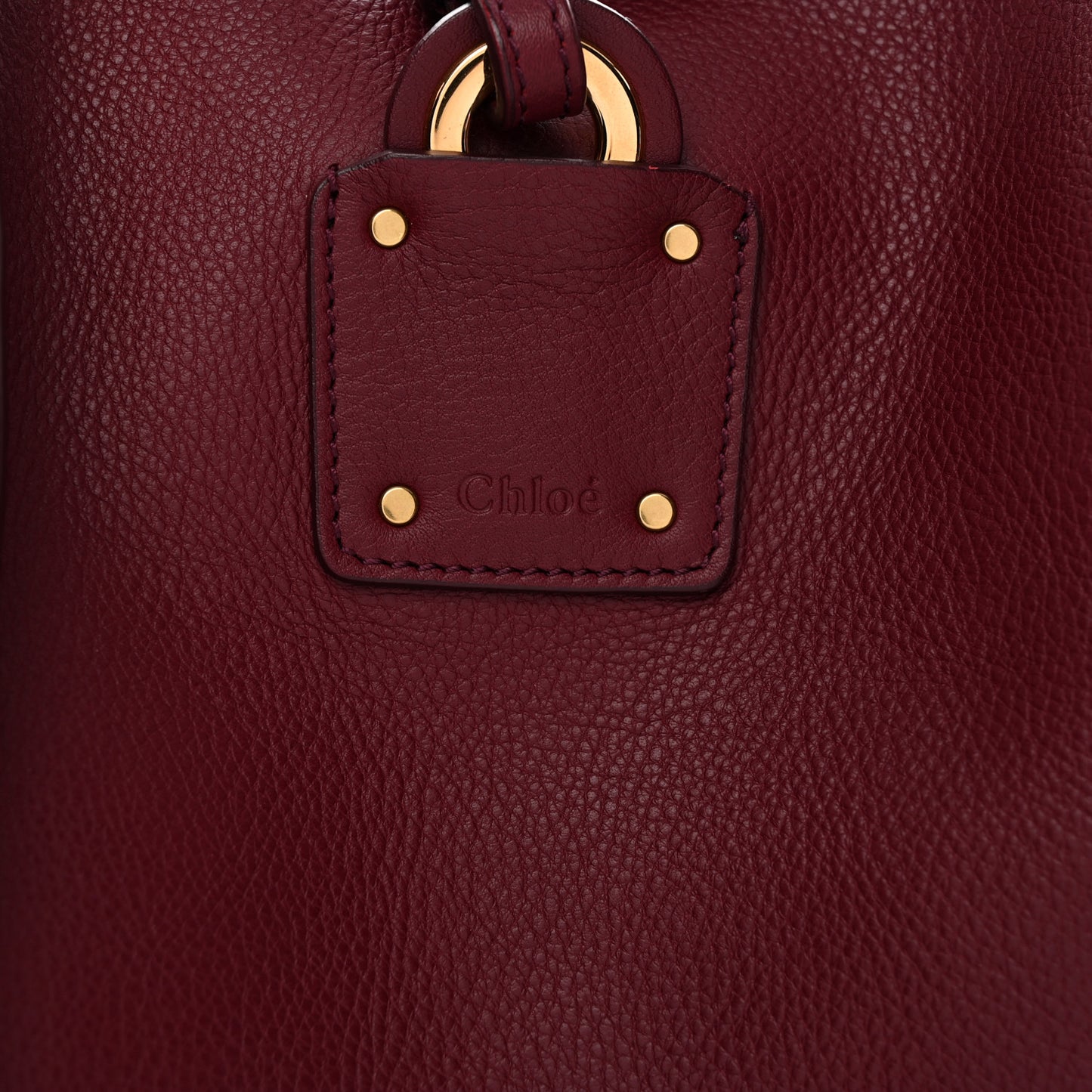 Smooth Calfskin Medium Vick Tote Burnt Mahogany