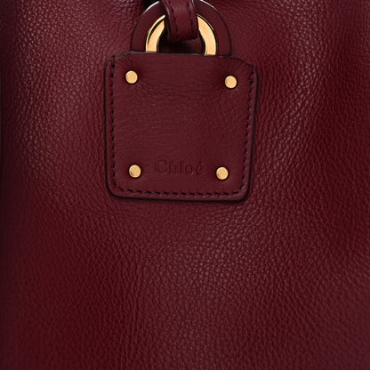 Chloe Smooth Calfskin Medium Vick Tote Burnt Mahogany 6 of 9