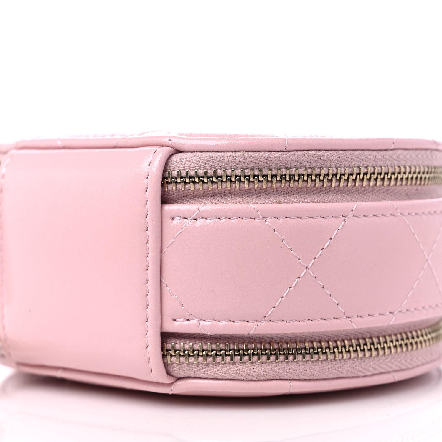 Chanel Lambskin Quilted Round Handle With Care Vanity With Chain Pink 10 of 10