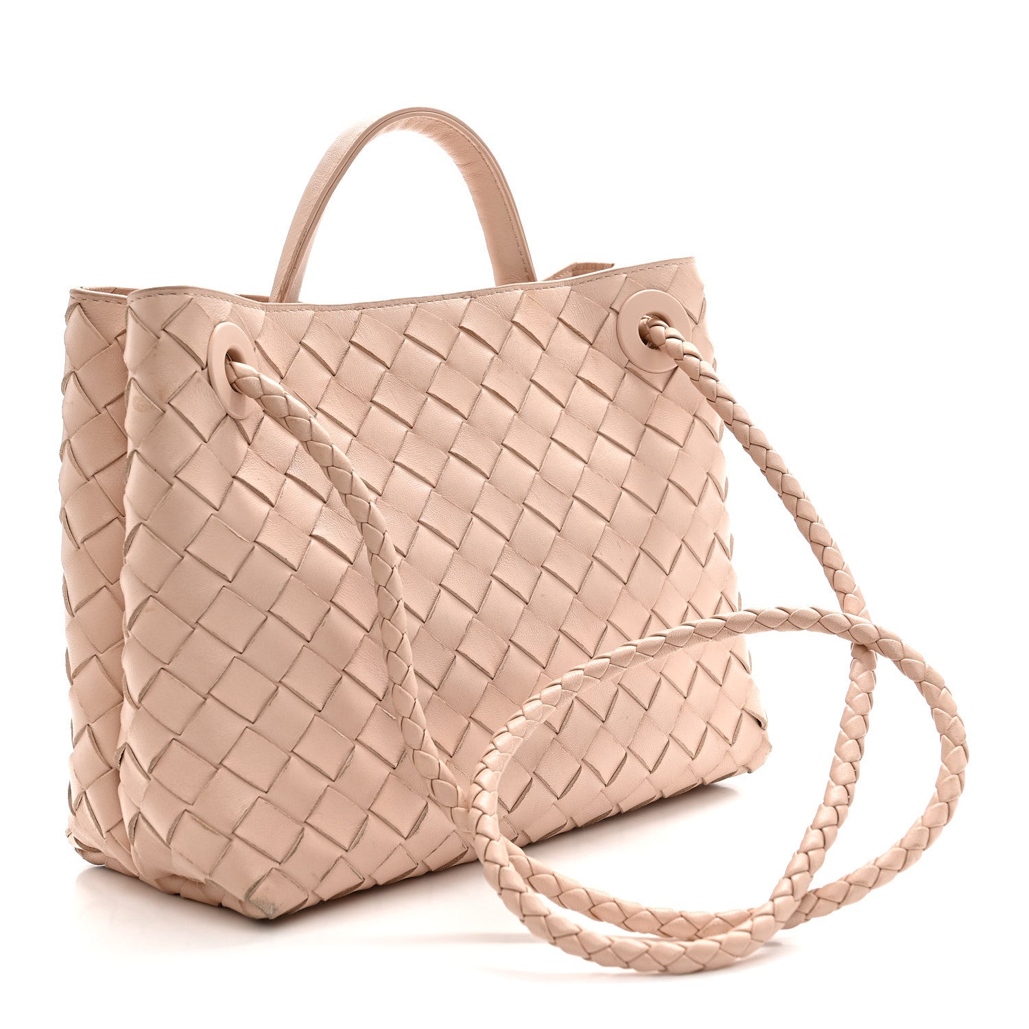 Bottega Veneta Nappa Intrecciato Small Andiamo Shoulder Bag Lotus 3 of 18