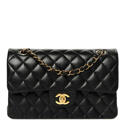 Chanel Lambskin Quilted Small Double Flap Black 1 of 11