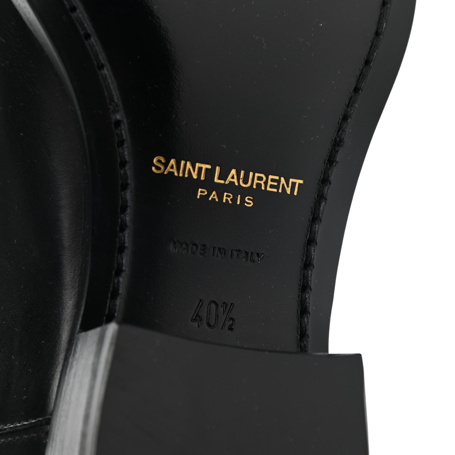 Saint Laurent Calfskin Mens Wyatt Chelsea Boots 40.5 Black 6 of 9
