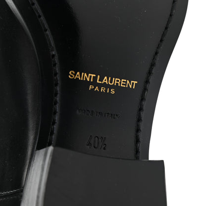 Saint Laurent Calfskin Mens Wyatt Chelsea Boots 40.5 Black 6 of 9