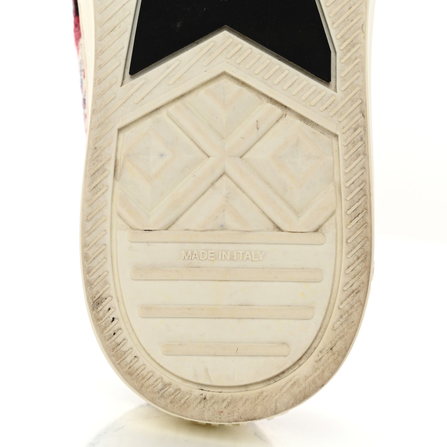 Cotton Floral Pop Embroidered Walk'N'Dior Low Top Sneakers 37 Red Multicolor