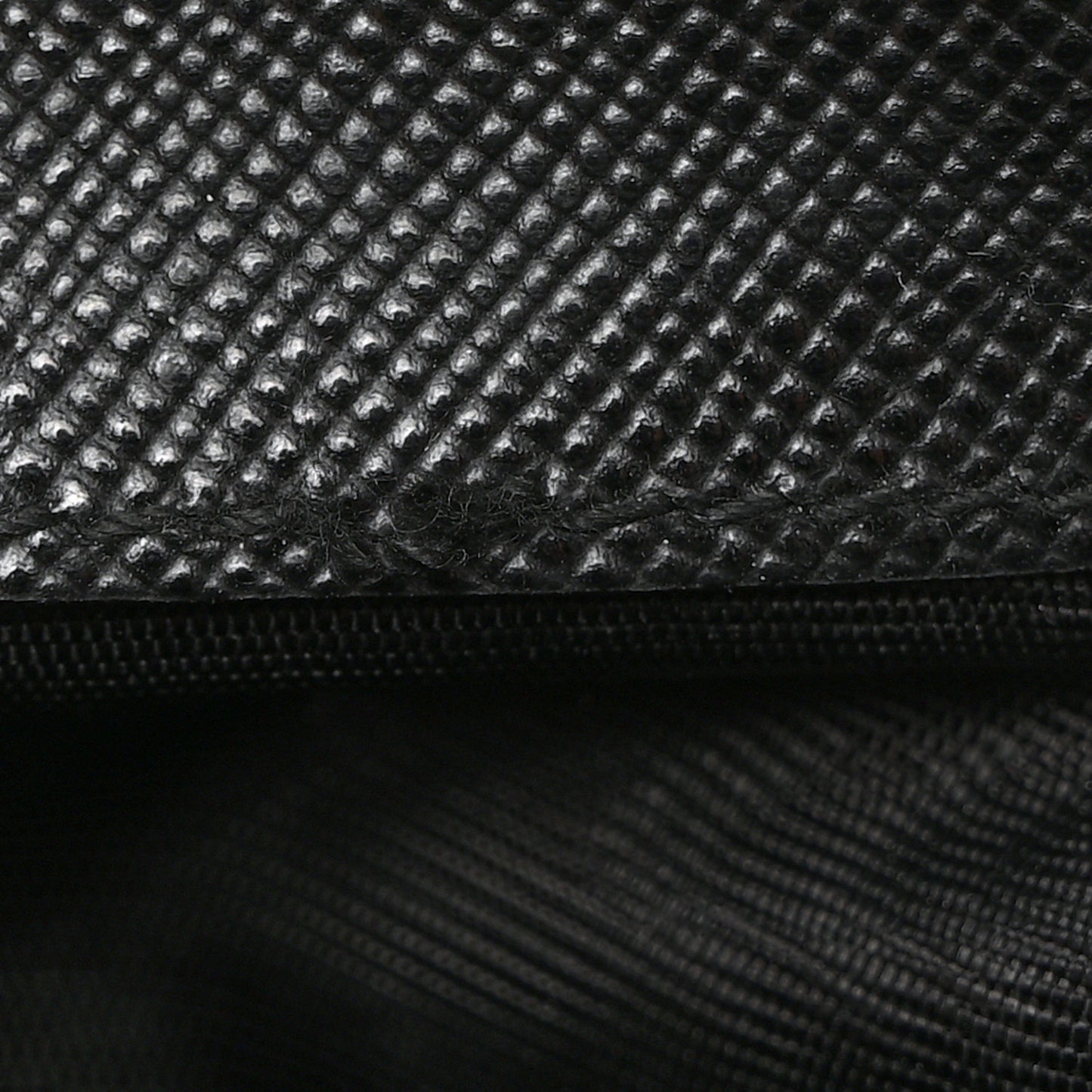 Saffiano Tri-Fold Compact Wallet Black
