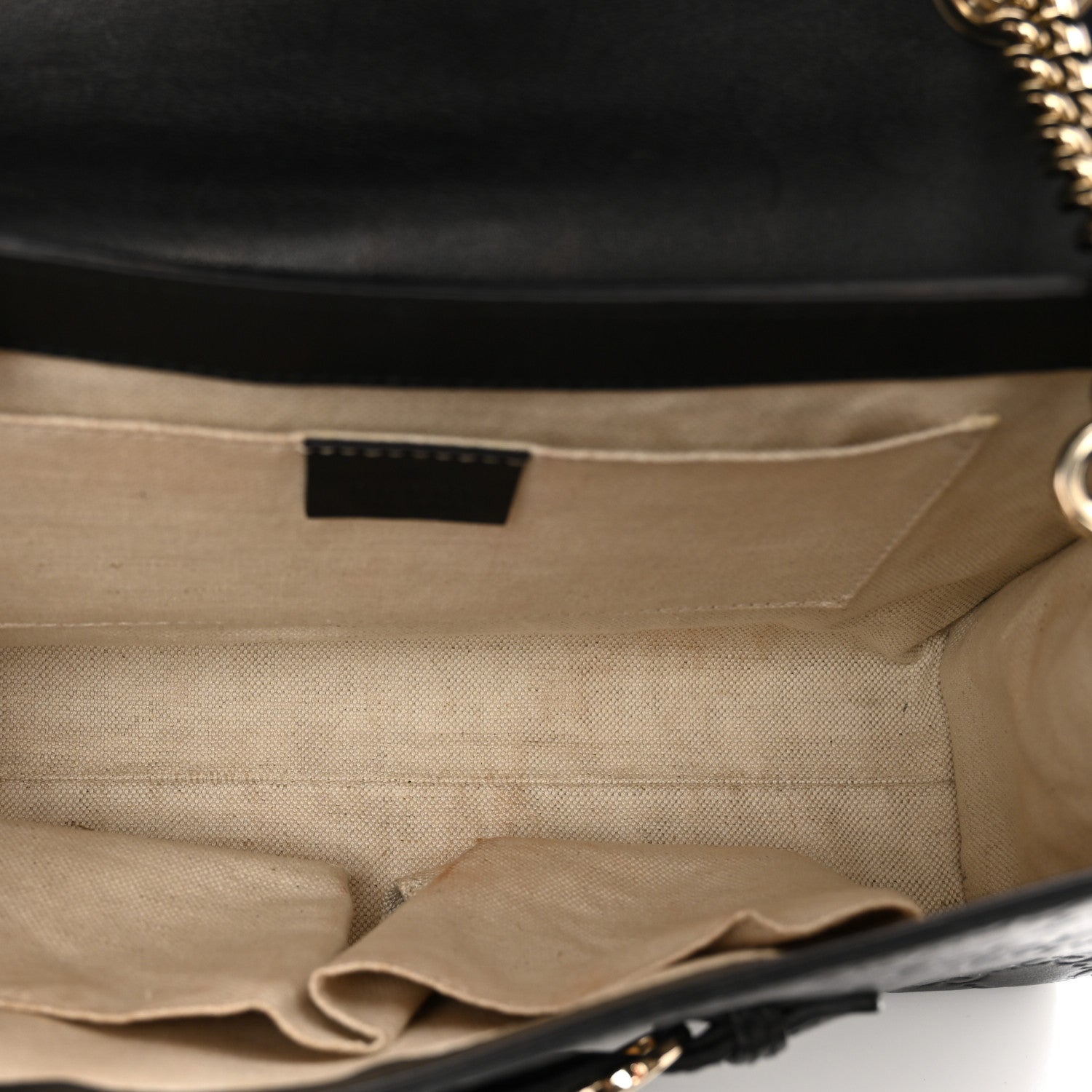 Gucci Guccissima Medium Emily Chain Shoulder Bag Black 6 of 13