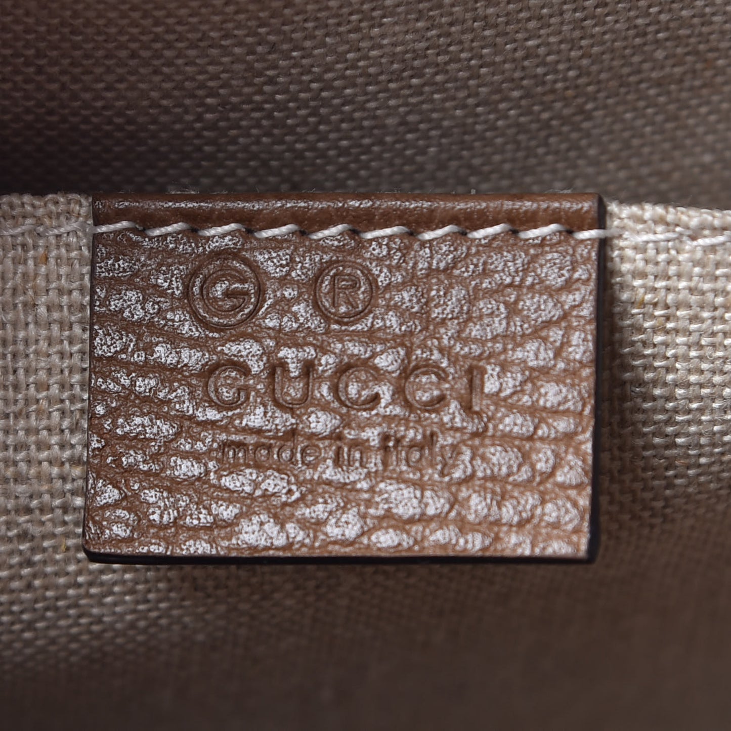 Monogram Mini Bree Messenger Bag Beige Tabacco