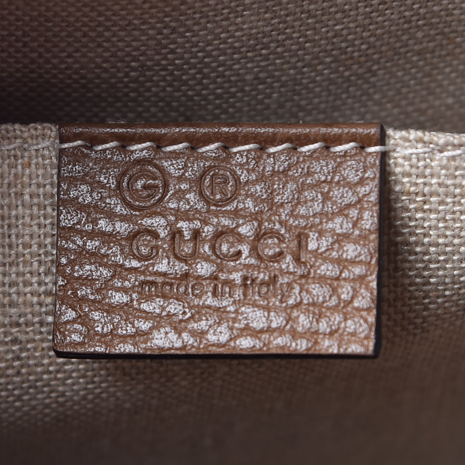 Gucci Monogram Mini Bree Messenger Bag Beige Tabacco 6 of 7
