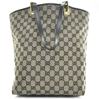 Gucci Monogram Large Bucket Tote Navy 1 of 10