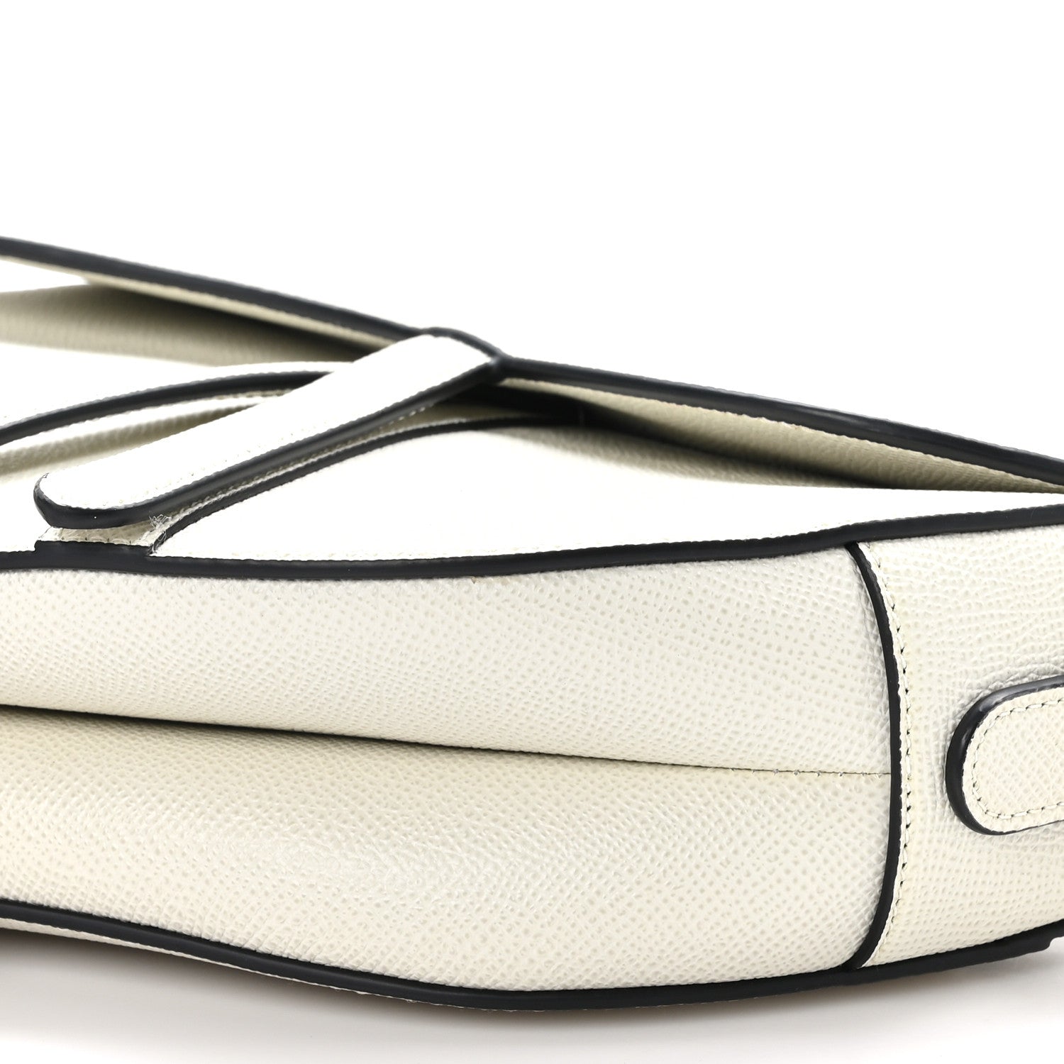 Christian Dior Grained Calfskin Saddle Bag With Strap Latte 9 of 11