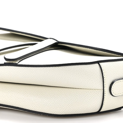 Christian Dior Grained Calfskin Saddle Bag With Strap Latte 9 of 11